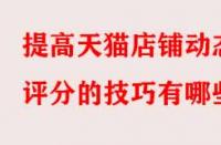 提高天貓店鋪動態(tài)評分的技巧有哪些？